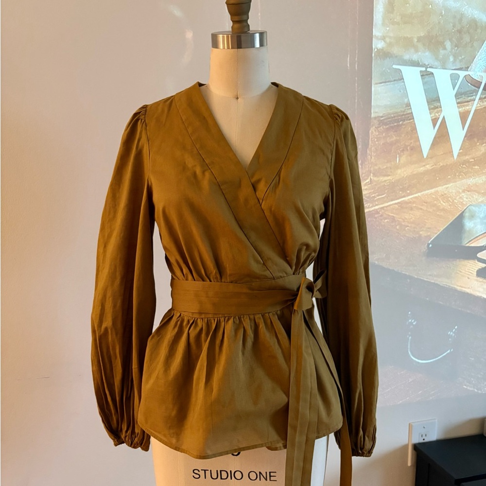 Banana Republic Wrap Peplum Blouse
